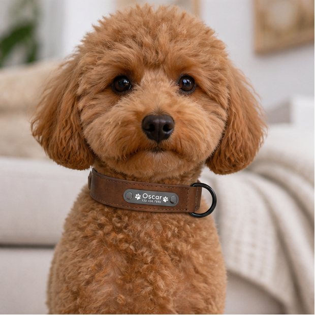 Collar ajustable para mascotas personalizable