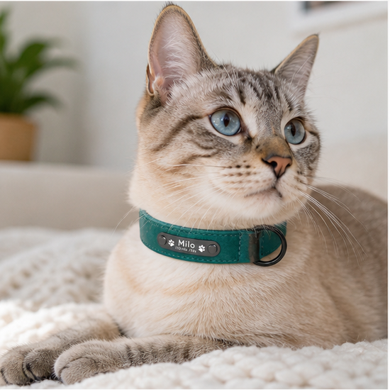 Collar ajustable para mascotas personalizable