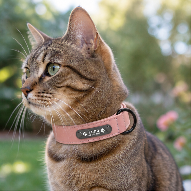Collar ajustable para mascotas personalizable