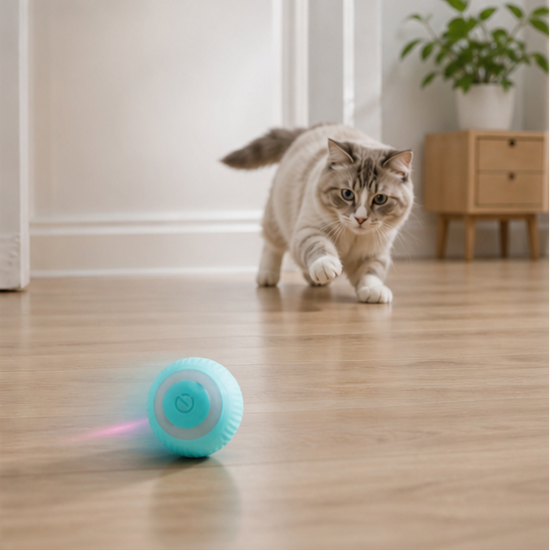 Pelota interactiva para gatos
