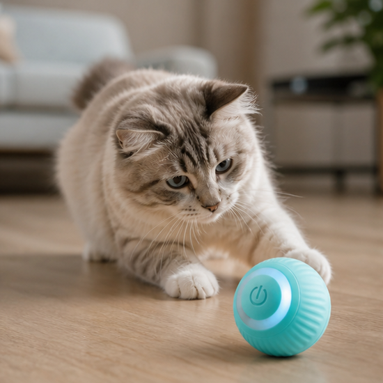 Pelota interactiva para gatos