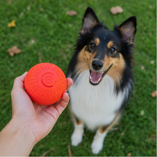 Pelota interactiva para perros