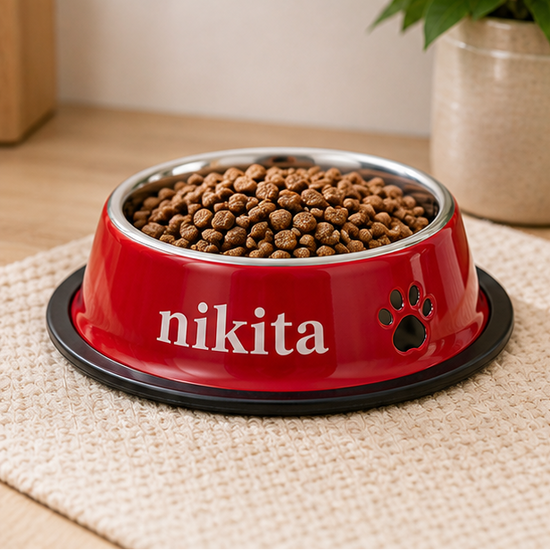 Comedero personalizable para mascotas